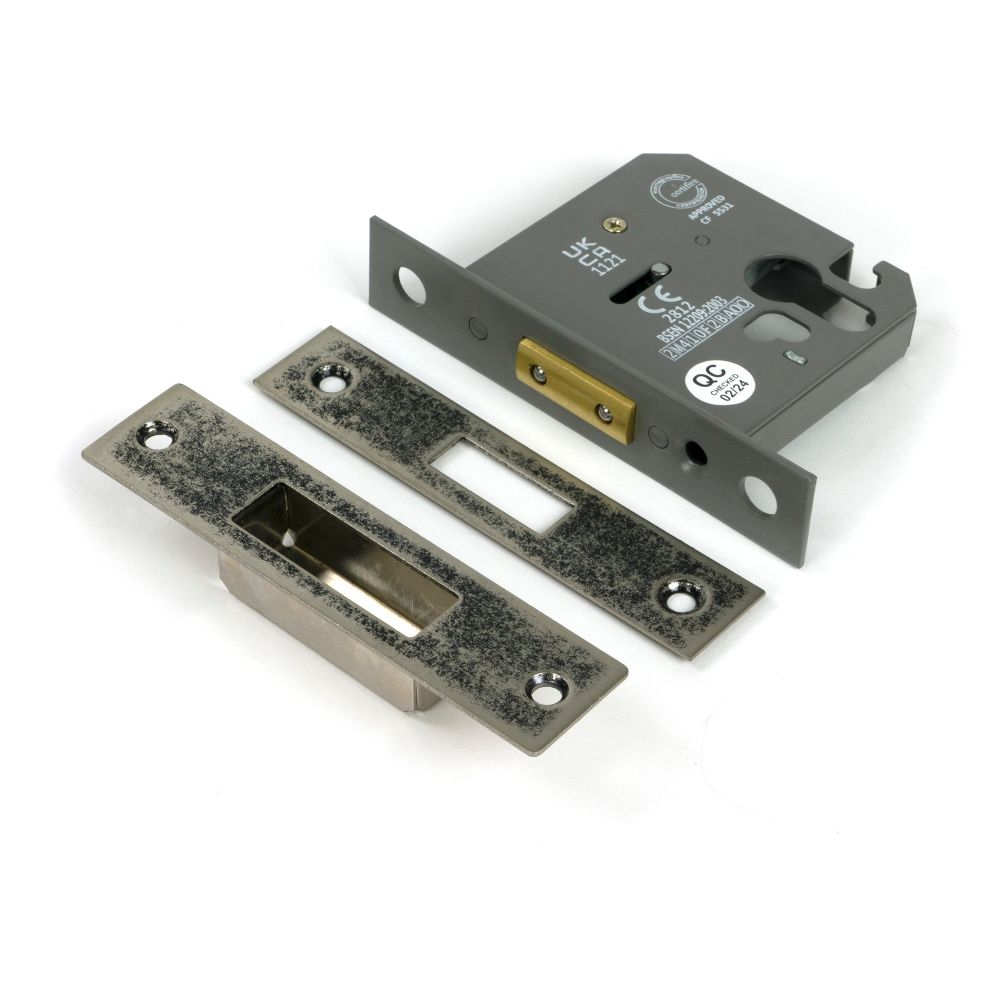 From The Anvil - Pewter 3" Euro Profile Dead Lock | Sku. 51456 | Trade Door Handles.