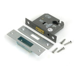 From The Anvil - Satin Chrome 3" Euro Profile Dead Lock | Sku. 51462 | Trade Door Handles.