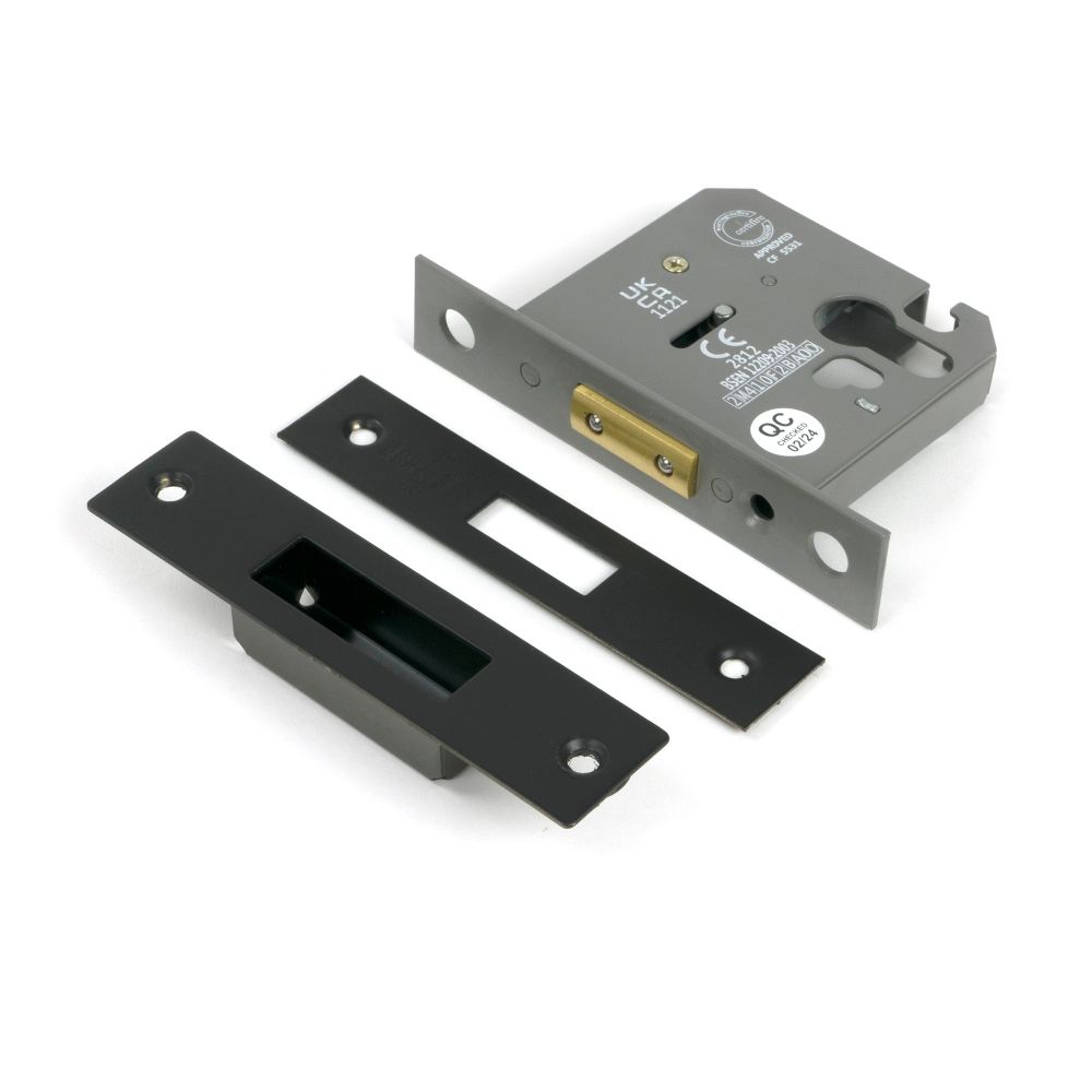 From The Anvil - Aged Bronze 3" Euro Profile Dead Lock | Sku. 51463 | Trade Door Handles.