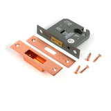 From The Anvil - Polished Bronze 3" Euro Profile Dead Lock | Sku. 51464 | Trade Door Handles.