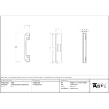 From The Anvil - Pewter Rebate Kit for Euro Dead Lock | Sku. 51466 | Trade Door Handles.