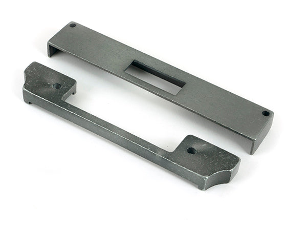 This is an image of From The Anvil - Pewter ½" Rebate Kit for Euro Dead Lock available to order from Trade Door Handles in Kendal.