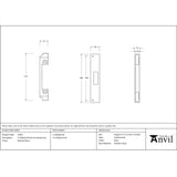 From The Anvil - Polished Brass Rebate Kit for Euro Dead Lock | Sku. 51467 | Trade Door Handles.