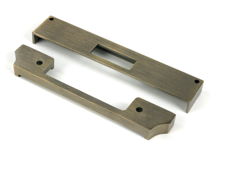 From The Anvil - Aged Brass Rebate Kit for Euro Dead Lock | Sku. 51468 | Trade Door Handles.