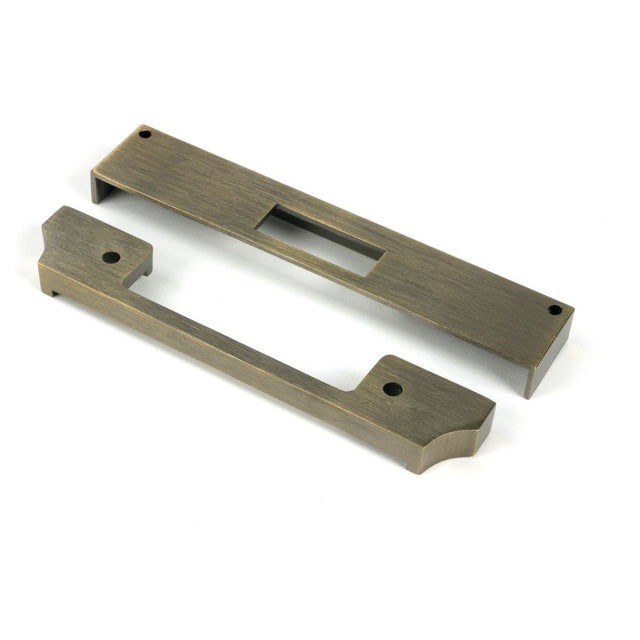 From The Anvil - Aged Brass Rebate Kit for Euro Dead Lock | Sku. 51468 | Trade Door Handles.