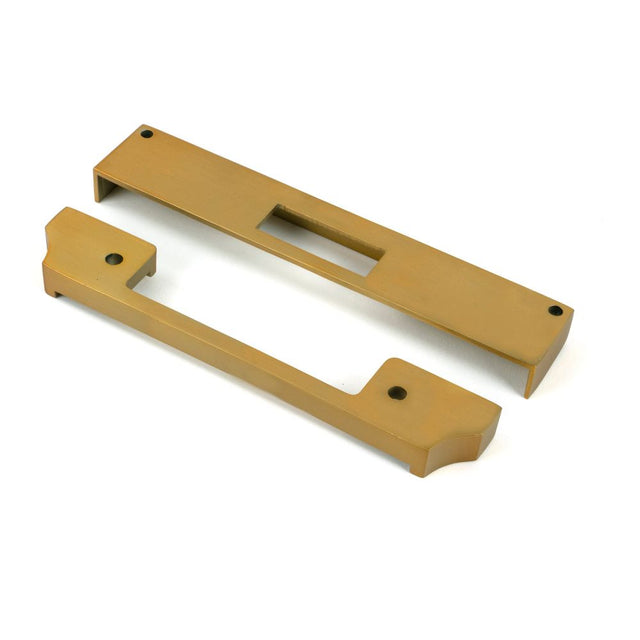 From The Anvil - Satin Brass Rebate Kit for Euro Dead Lock | Sku. 51469 | Trade Door Handles.