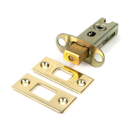 From The Anvil - Polished Brass 2.5" Heavy Duty Tubular Deadbolt | Sku. 51477 | Trade Door Handles.