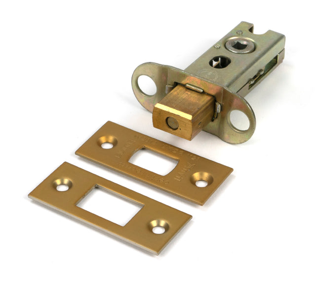 From The Anvil - Satin Brass 2.5" Heavy Duty Tubular Deadbolt | Sku. 51479 | Trade Door Handles.