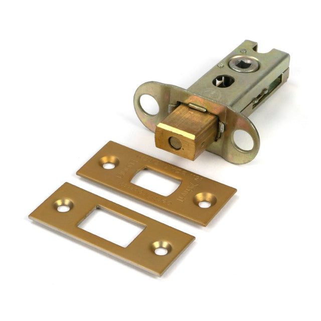 From The Anvil - Satin Brass 2.5" Heavy Duty Tubular Deadbolt | Sku. 51479 | Trade Door Handles.