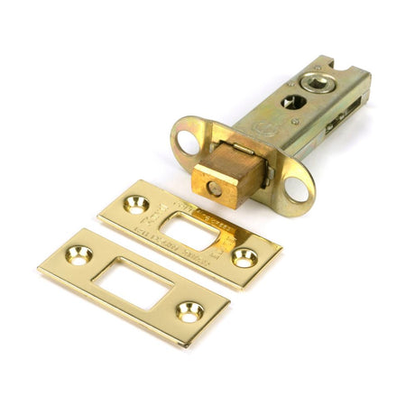 From The Anvil - Polished Brass 3" Heavy Duty Tubular Deadbolt | Sku. 51487 | Trade Door Handles.