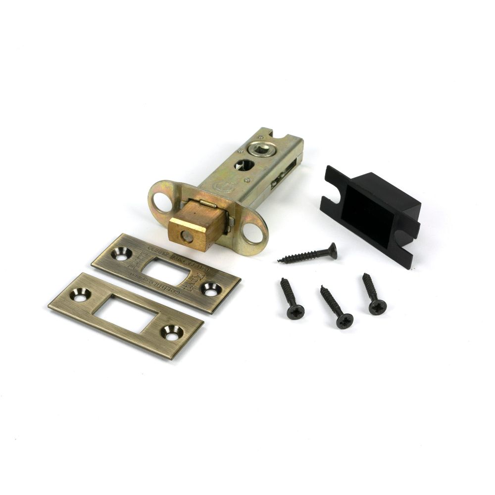 From The Anvil - Aged Brass 3" Heavy Duty Tubular Deadbolt | Sku. 51488 | Trade Door Handles.