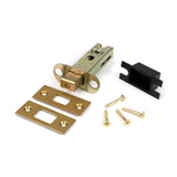 From The Anvil - Satin Brass 3" Heavy Duty Tubular Deadbolt | Sku. 51489 | Trade Door Handles.