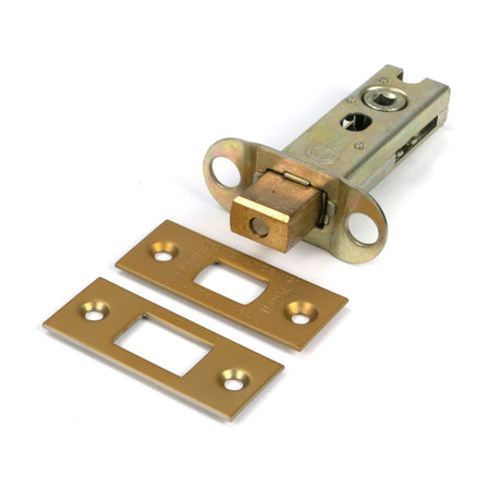 From The Anvil - Satin Brass 3" Heavy Duty Tubular Deadbolt | Sku. 51489 | Trade Door Handles.
