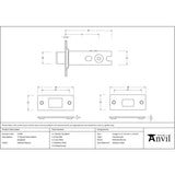 From The Anvil - Polished Bronze 3" Heavy Duty Tubular Deadbolt | Sku. 51494 | Trade Door Handles.