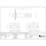 From The Anvil - Pewter 4" Heavy Duty Tubular Deadbolt | Sku. 51496 | Trade Door Handles.