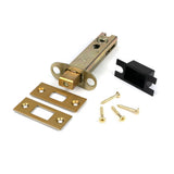 From The Anvil - Satin Brass 4" Heavy Duty Tubular Deadbolt | Sku. 51499 | Trade Door Handles.