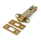 From The Anvil - Satin Brass 4" Heavy Duty Tubular Deadbolt | Sku. 51499 | Trade Door Handles.