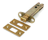 This is an image of From The Anvil - Satin Brass 4" Heavy Duty Tubular Deadbolt available to order from Trade Door Handles in Kendal.