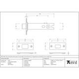 From The Anvil - Satin Chrome 4" Heavy Duty Tubular Deadbolt | Sku. 51702 | Trade Door Handles.