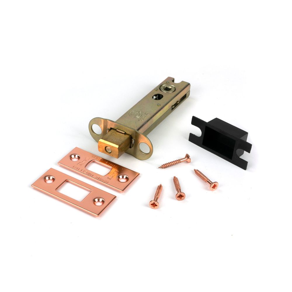 From The Anvil - Polished Bronze 4" Heavy Duty Tubular Deadbolt | Sku. 51704 | Trade Door Handles.