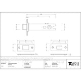 From The Anvil - Polished Bronze 4" Heavy Duty Tubular Deadbolt | Sku. 51704 | Trade Door Handles.