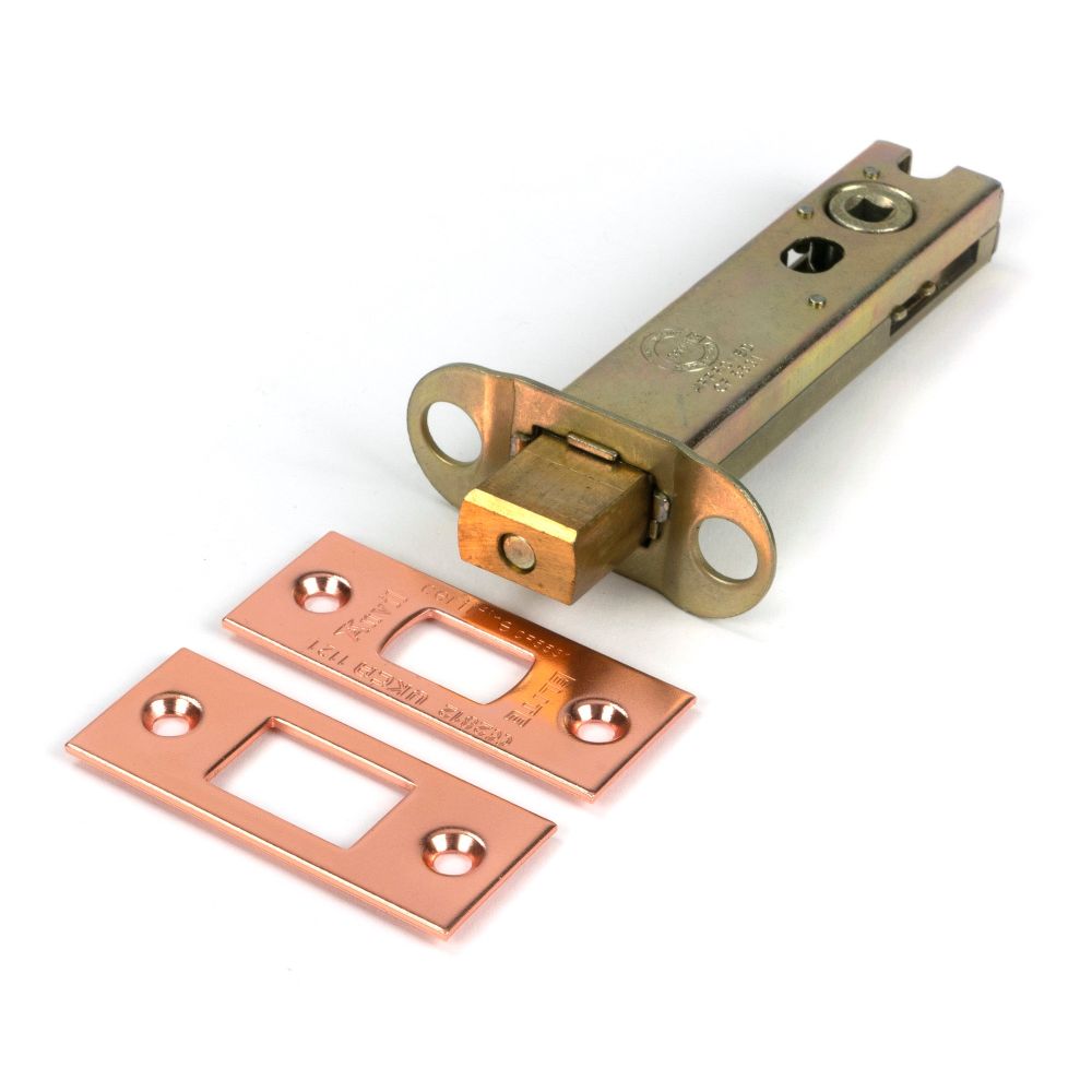 From The Anvil - Polished Bronze 4" Heavy Duty Tubular Deadbolt | Sku. 51704 | Trade Door Handles.