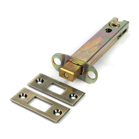 From The Anvil - Aged Brass 5" Heavy Duty Tubular Deadbolt | Sku. 51708 | Trade Door Handles.