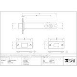 From The Anvil - Polished Nickel 5" Heavy Duty Tubular Deadbolt | Sku. 51710 | Trade Door Handles.