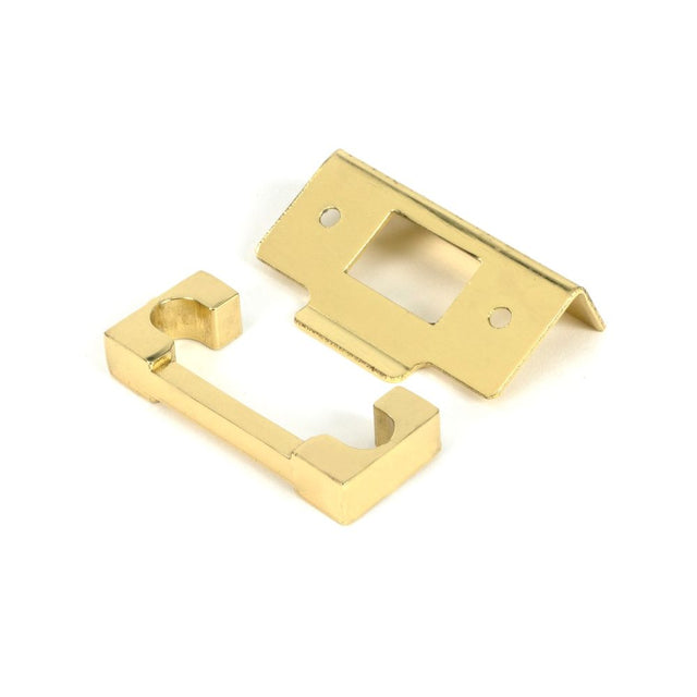 From The Anvil - Polished Brass Rebate Kit for Deadbolt | Sku. 51717 | Trade Door Handles.