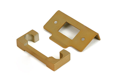 This is an image of From The Anvil - Satin Brass ½" Rebate Kit for Deadbolt available to order from Trade Door Handles in Kendal.