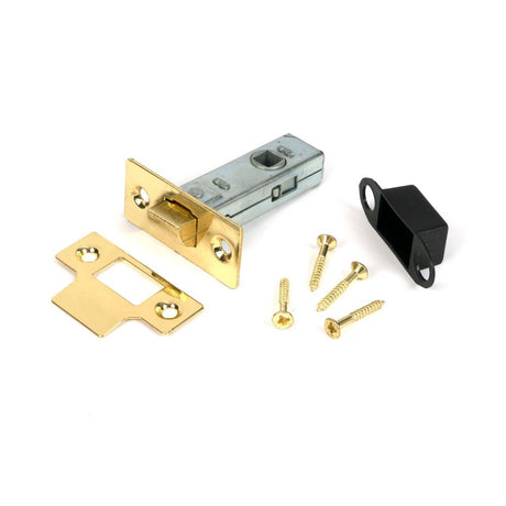 From The Anvil - Polished Brass 2 Tubular Mortice Latch | Sku. 51725 | Trade Door Handles.