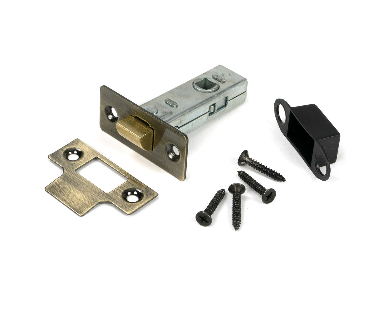From The Anvil - Aged Brass 2 Tubular Mortice Latch | Sku. 51726 | Trade Door Handles.