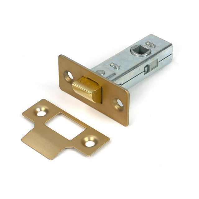From The Anvil - Satin Brass 2 Tubular Mortice Latch | Sku. 51727 | Trade Door Handles.