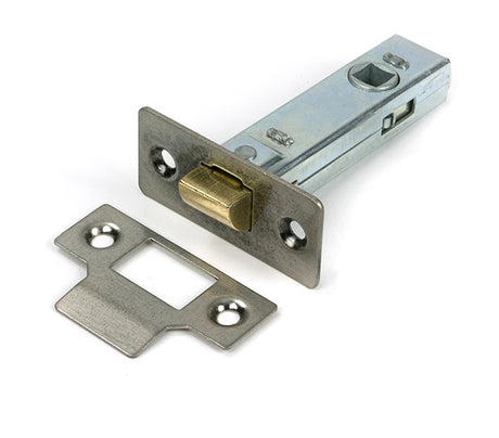 This is an image of From The Anvil - Pewter 3" Tubular Mortice Latch available to order from Trade Door Handles in Kendal.