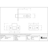 From The Anvil - Polished Brass 3" Tubular Mortice Latch | Sku. 51733 | Trade Door Handles.