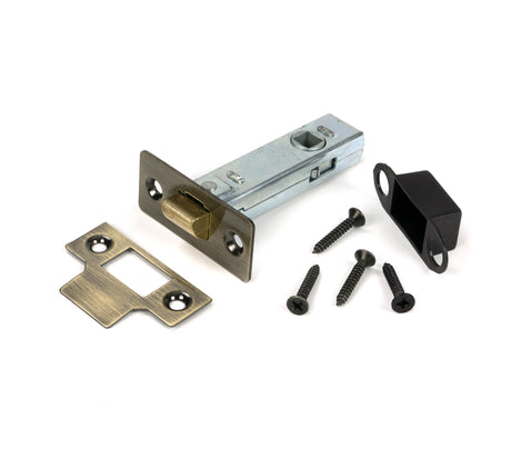 From The Anvil - Aged Brass 3" Tubular Mortice Latch | Sku. 51734 | Trade Door Handles.