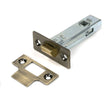 From The Anvil - Aged Brass 3" Tubular Mortice Latch | Sku. 51734 | Trade Door Handles.