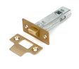 From The Anvil - Satin Brass 3" Tubular Mortice Latch | Sku. 51735 | Trade Door Handles.
