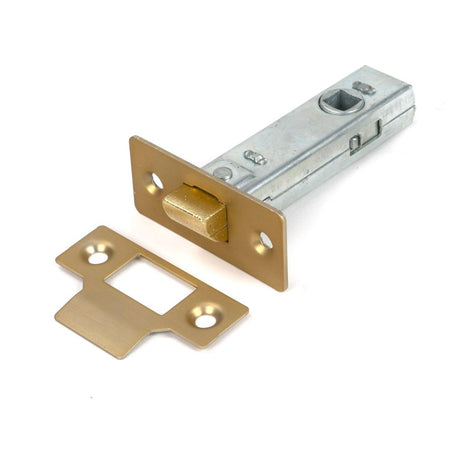 From The Anvil - Satin Brass 3" Tubular Mortice Latch | Sku. 51735 | Trade Door Handles.