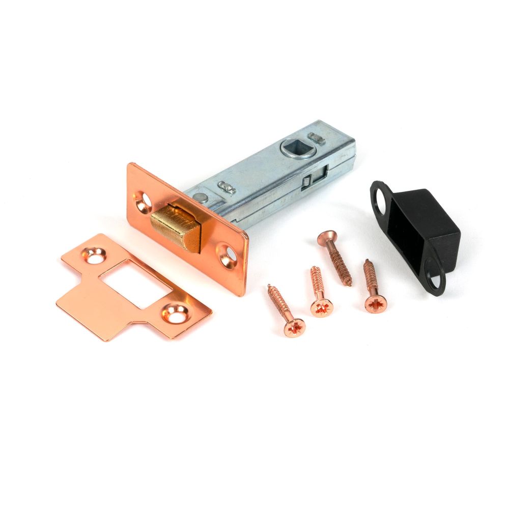 From The Anvil - Polished Bronze 3" Tubular Mortice Latch | Sku. 51739 | Trade Door Handles.