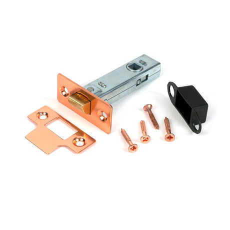 From The Anvil - Polished Bronze 3" Tubular Mortice Latch | Sku. 51739 | Trade Door Handles.