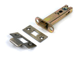 This is an image of From The Anvil - Aged Brass 4" Heavy Duty Latch available to order from Trade Door Handles in Kendal.