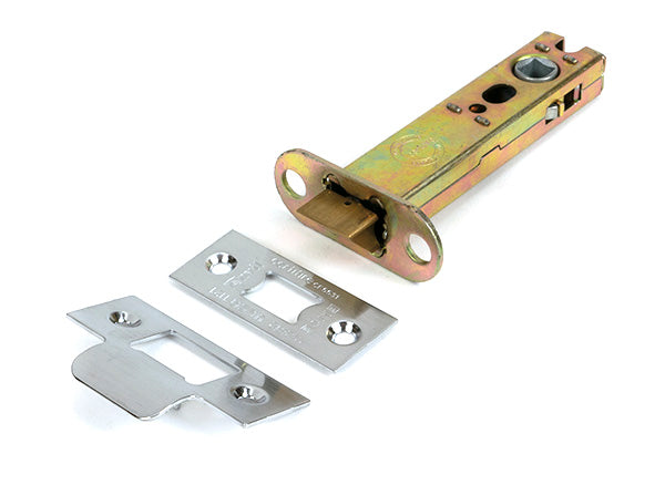 This is an image of From The Anvil - Satin Chrome 4" Heavy Duty Latch available to order from Trade Door Handles in Kendal.