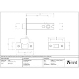 From The Anvil - Aged Bronze 4" Heavy Duty Latch | Sku. 51758 | Trade Door Handles.