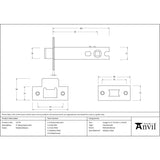 From The Anvil - Polished Bronze 4" Heavy Duty Latch | Sku. 51759 | Trade Door Handles.