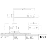 From The Anvil - Pewter 5" Heavy Duty Latch | Sku. 51761 | Trade Door Handles.