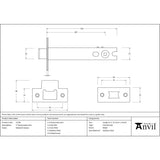 From The Anvil - Polished Chrome 5" Heavy Duty Latch | Sku. 51766 | Trade Door Handles.