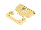 High quality image of From The Anvil - Polished Brass Rebate Kit for Heavy Duty Latch | Sku. 51772 | available to order from Trade Door Handles in Kendal.