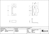 From The Anvil - Satin Chrome ½" Rebate Kit for Heavy Duty Latch