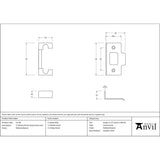 From The Anvil - Polished Bronze Rebate Kit for Heavy Duty Latch | Sku. 51778 | Trade Door Handles.